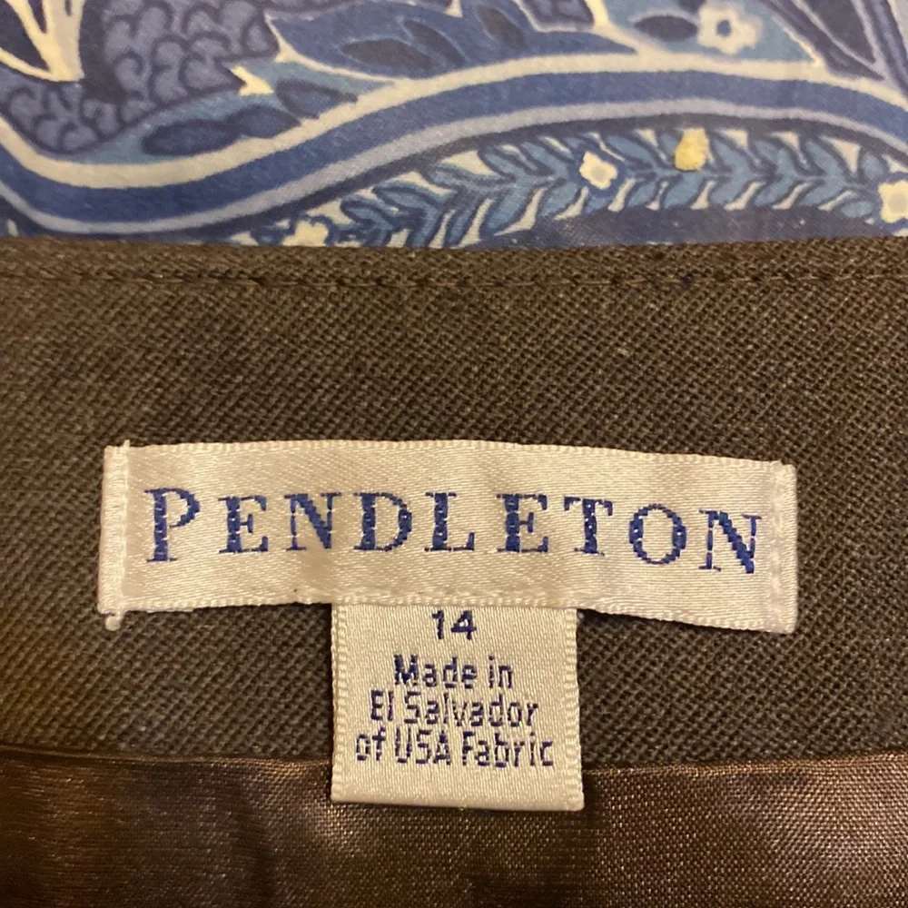 🦋 Pendleton brown skirt size 14 - Picture 6 of 8